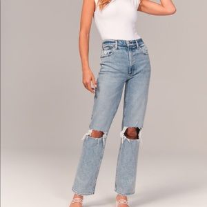 90s Ultra High Rise Straight Jeans 25R